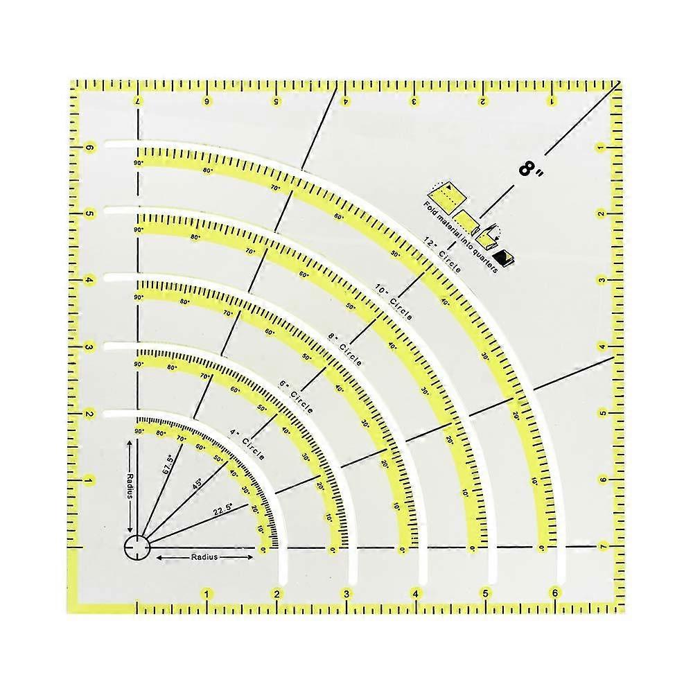 1Pcs Quilting Ruler 8 polegadas DIY Craft Multi-Angle Corte Régua Quilting Ruler Costura Ferramenta Acessórios Needlework