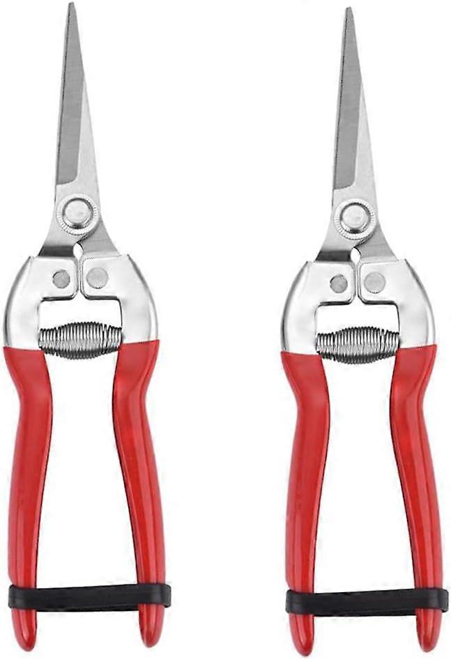 2 Pcs Sturdy Pruning Shear Garden Scissors Gardening Snips Professional Micro-Tip Pruning Tool for Arranging Flowers, Trimming