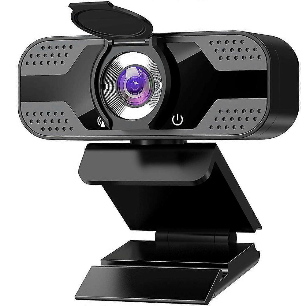 W8 Kamera Web Webcam dengan Mikrofon Ganda dan Output Full HD 1080P untuk Konferensi Video/Panggilan Video/Live Stream