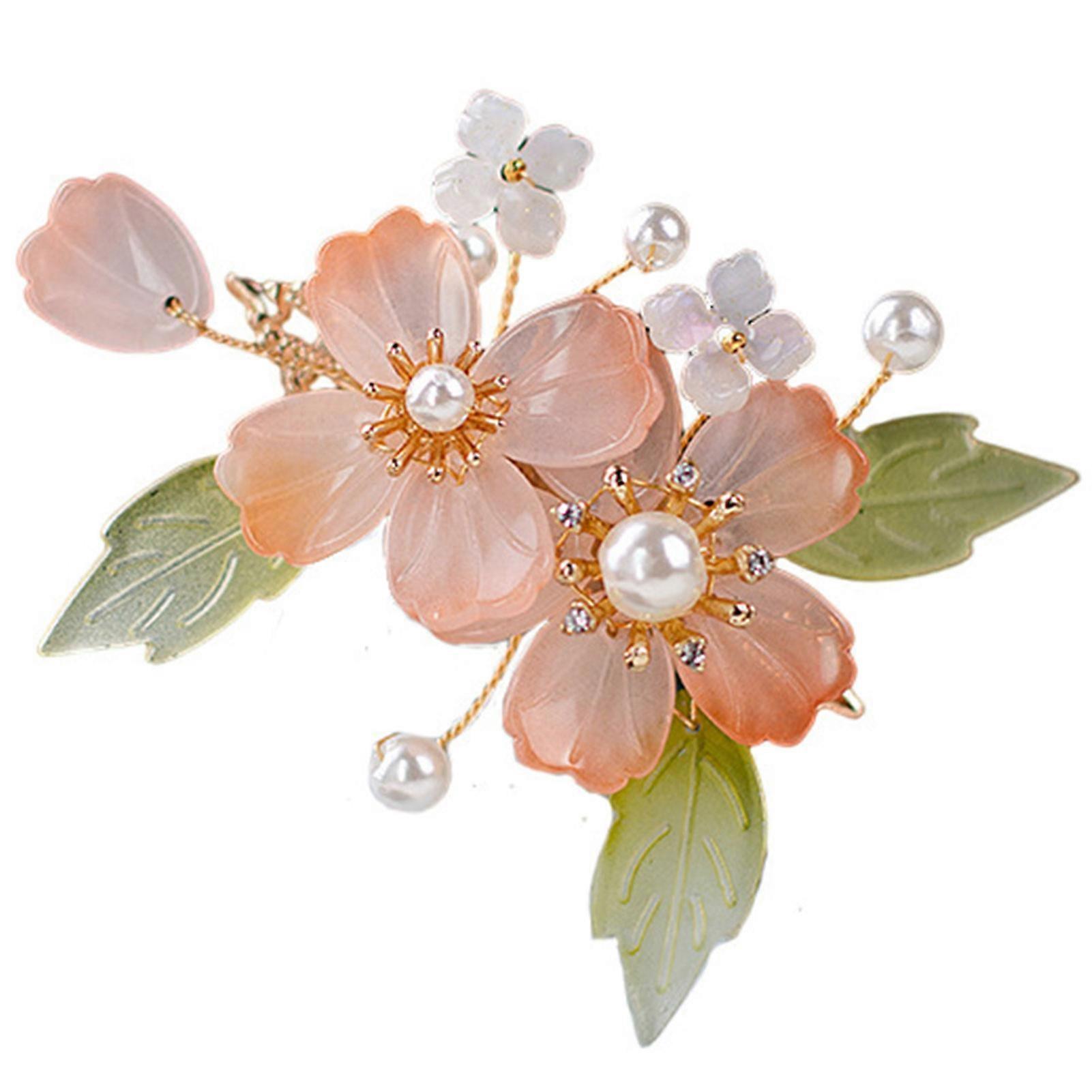 Delicate Flower Design Hairpin Fairy Sense Traditional Chinese Style for Hair Styling Decoration