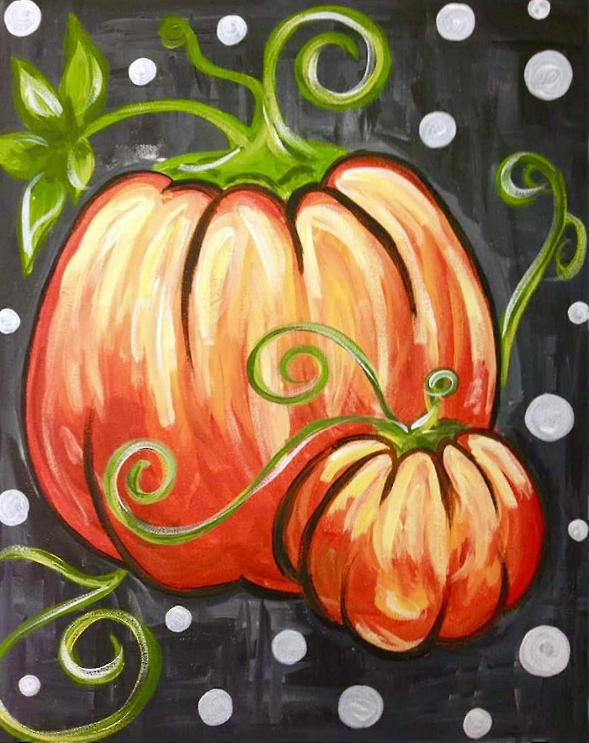 5D الماس اللوحة عيد الشكر اليقطين الحفر الكامل حسب عدد المجموعات، دي حجر الراين لصق الطلاء مجموعة للفنون الحرفية الديكور