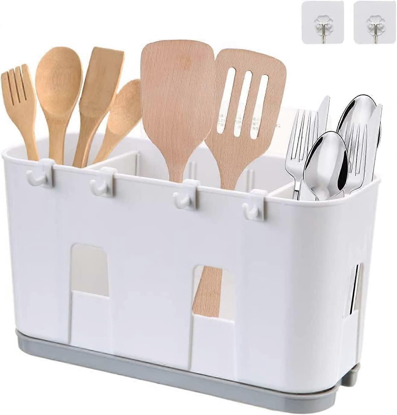 Kitchen Utensil Dish Rack, For Knife & Fork, Spoon, Sink Drying Basket,2024 Ping