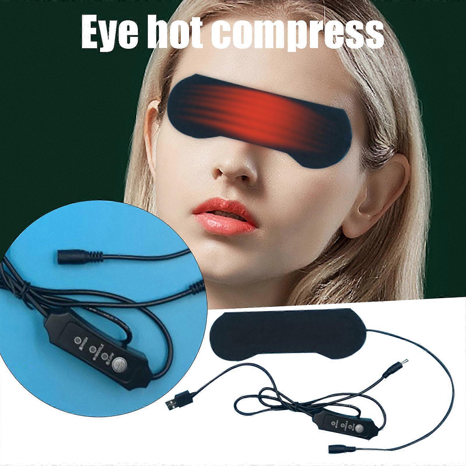 USB Eye Mask Heating Cloth Three-level Temperature Hot Compress Eye