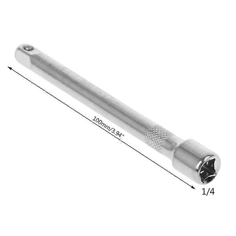 1/4 Long Short Drive Extension Bar Set Adapter Connecting Rod Socket Ratchet Wrench Extender Hand Adjustment Tools
