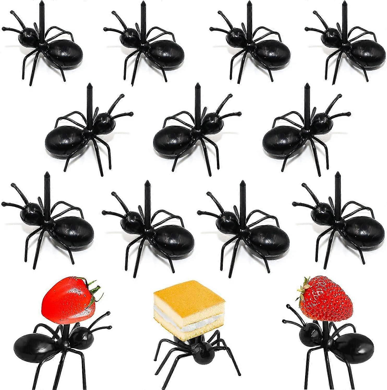 Ant Fruit Fork Creative Reusable Plastic Mini Fruit Fork For Kids Party Bento Box Lunch