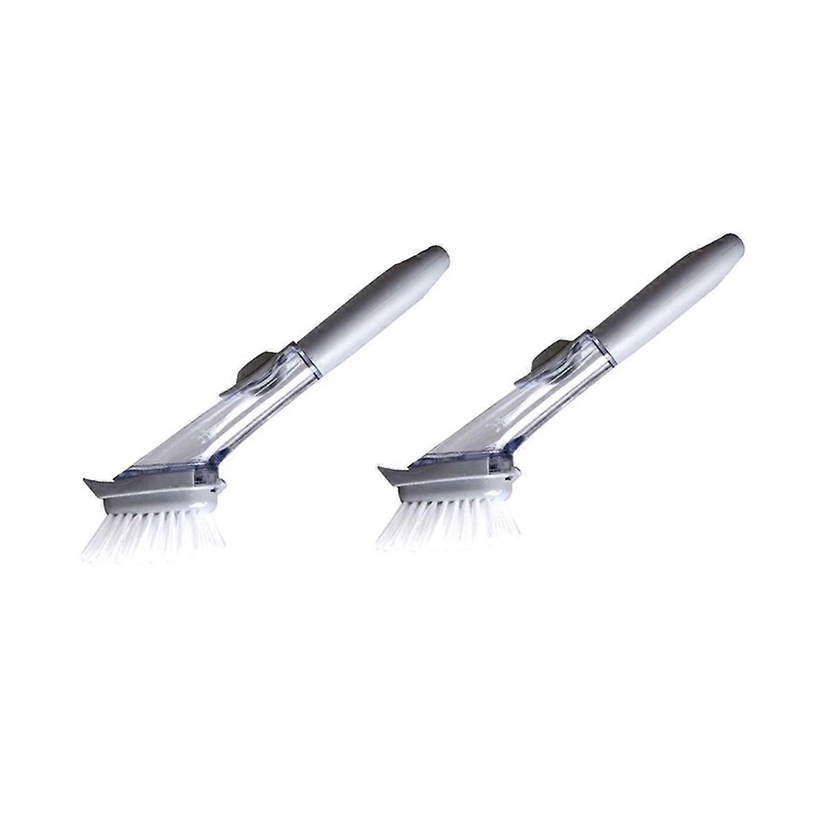 2 Pcs Brosse À Vaisselle Laveuse Cuisine Vaisselle Brosse À Récurer avec Poignée Brosse De Nettoyage De Vaisselle Baguette De Vaisselle fo