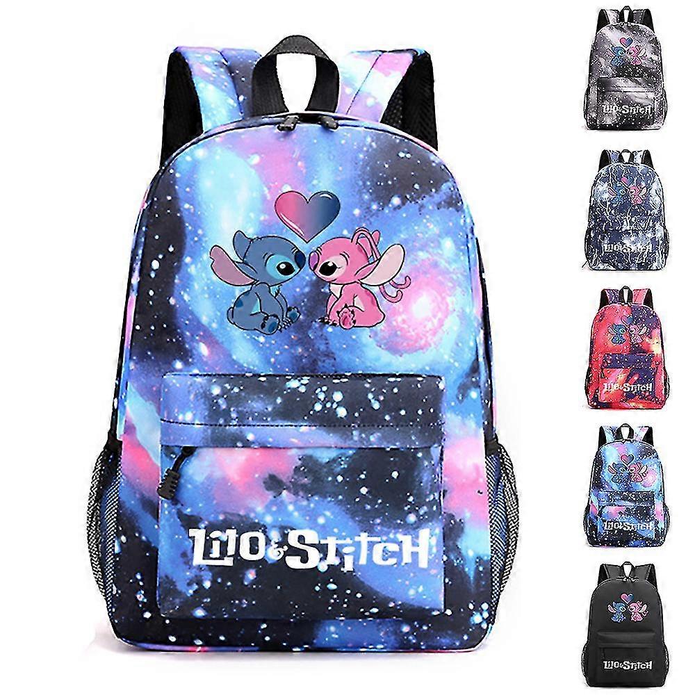 Baxinh Galaxy Axolotl School Backpack Set - 3-Piece With Lunch Bag & Pencil Pouch For Boys & Girls - View #2