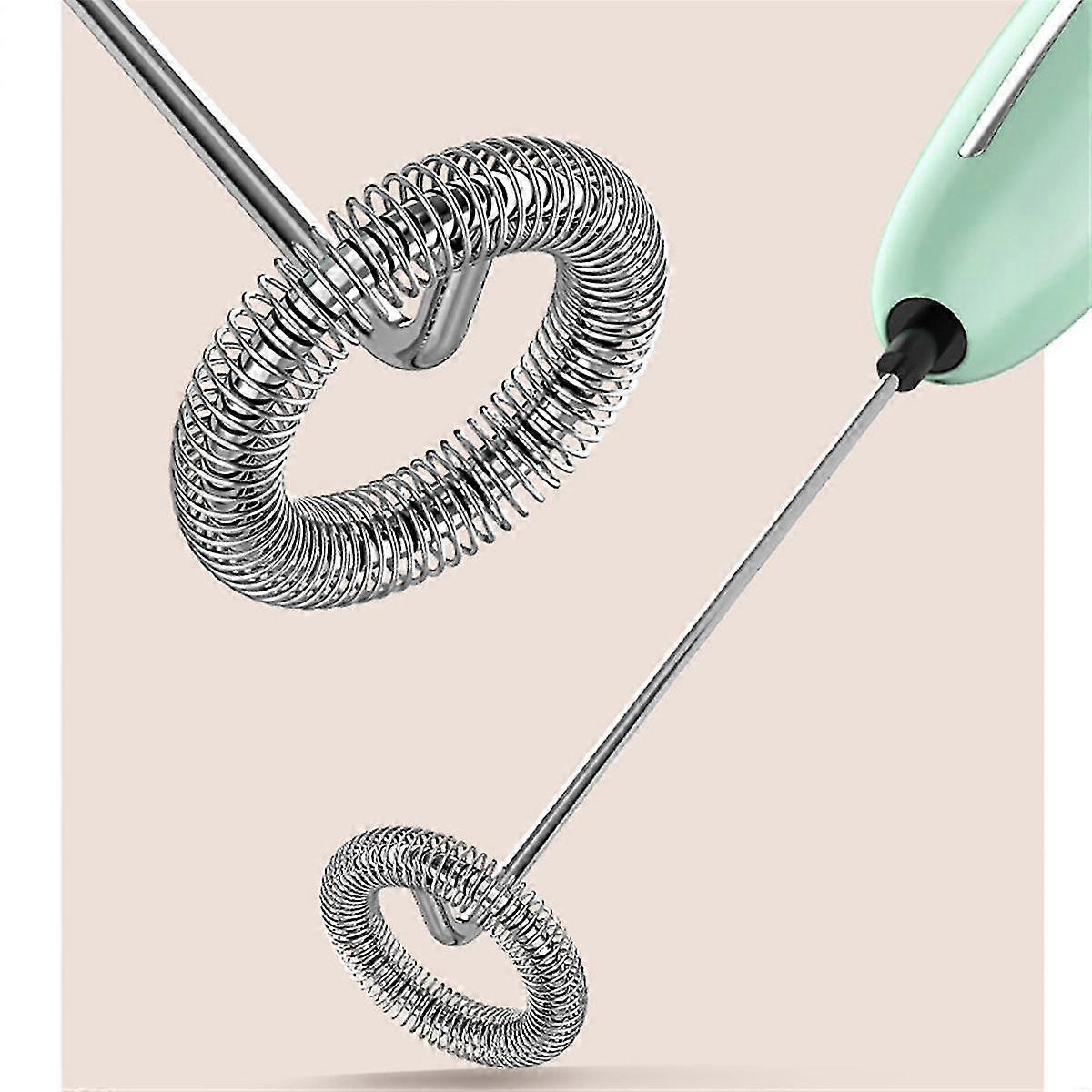 Electric Milk Frother for Coffee Frother Handheld Foam Maker - Electric Milk Frother Handheld Egg Beater with Stand-C