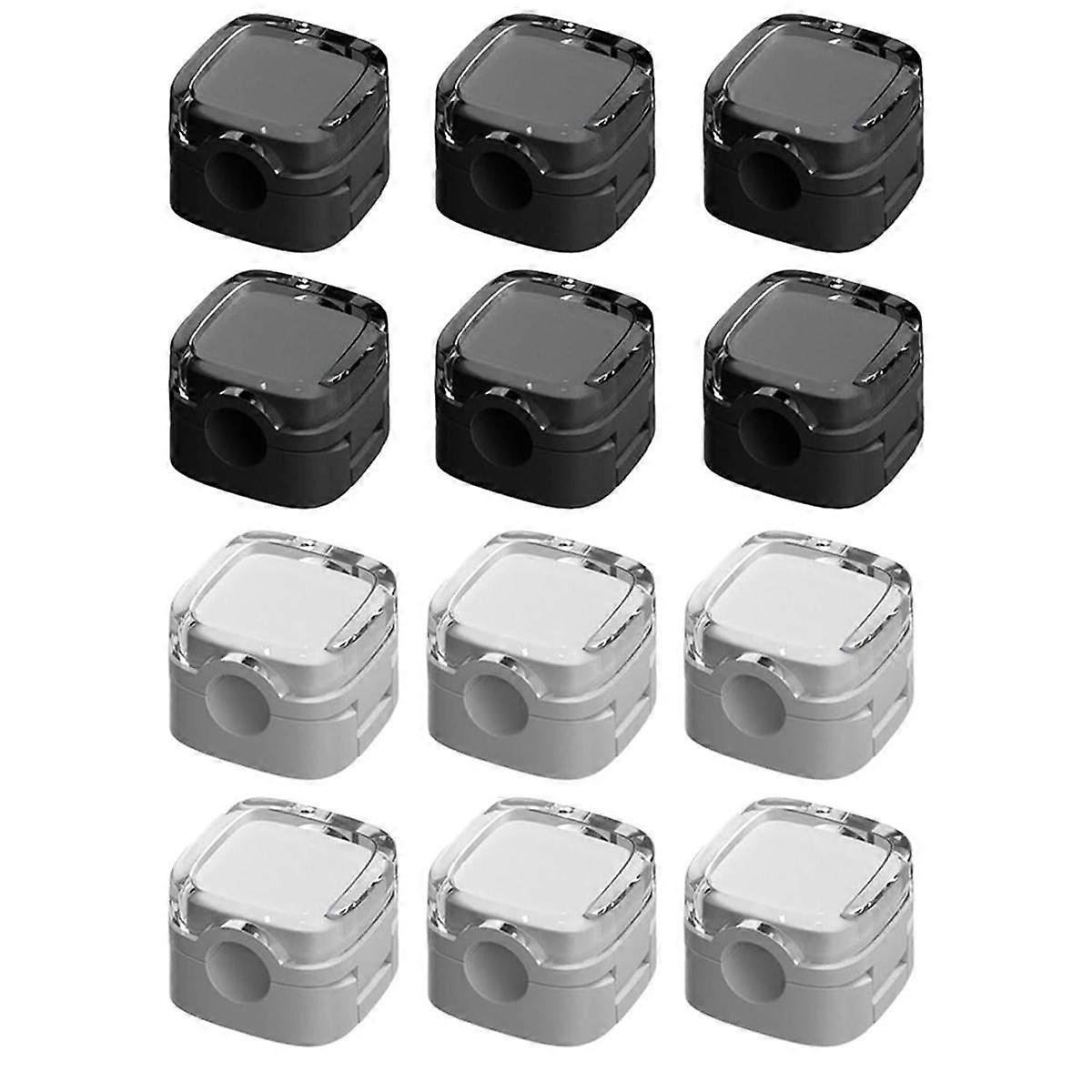 Cable Organizer Clips 12 Pcs Magnetic Cable Organizer Storage Holder with Strong Adhesive, Hide Pho