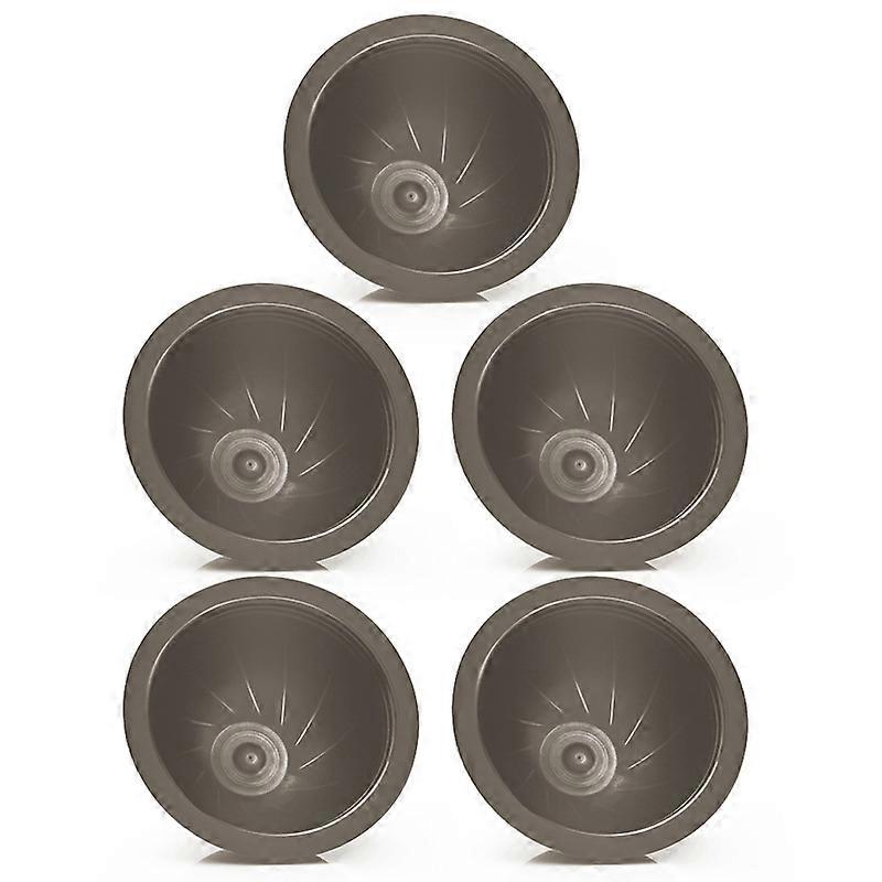 5Pcs/Set Disposable Refillable Coffee Filter Cup Capsule for Nespresso Vertuo KAESI