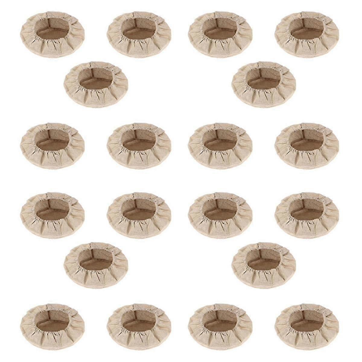 20X Round Bread Proofing Basket Cloth Liner Sourdough Banneton Proofing Cloth Natural Rattan Baking