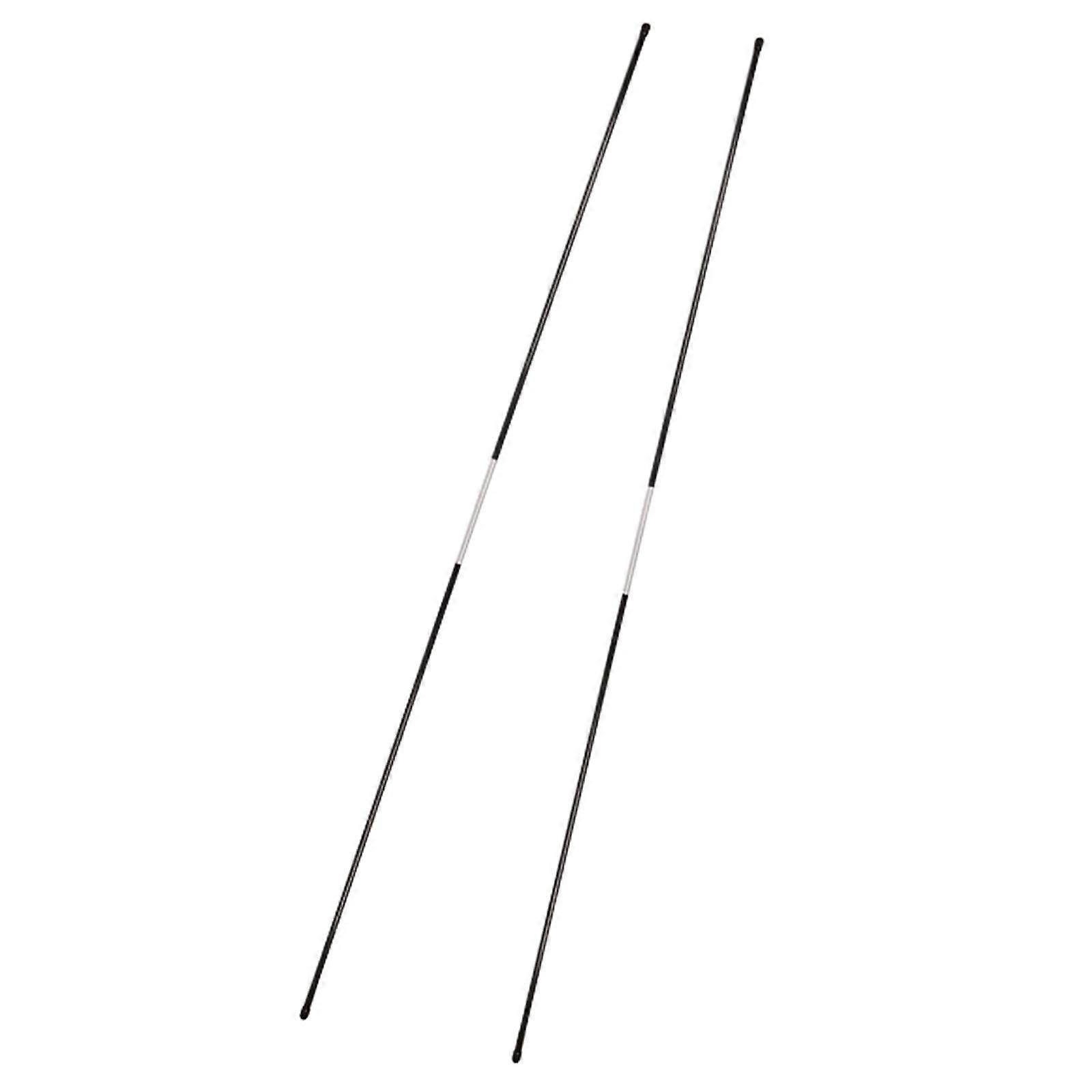 2x Golf Alignment Stick Putting Golf Alignment Rod for Practice Gym Exercise Black