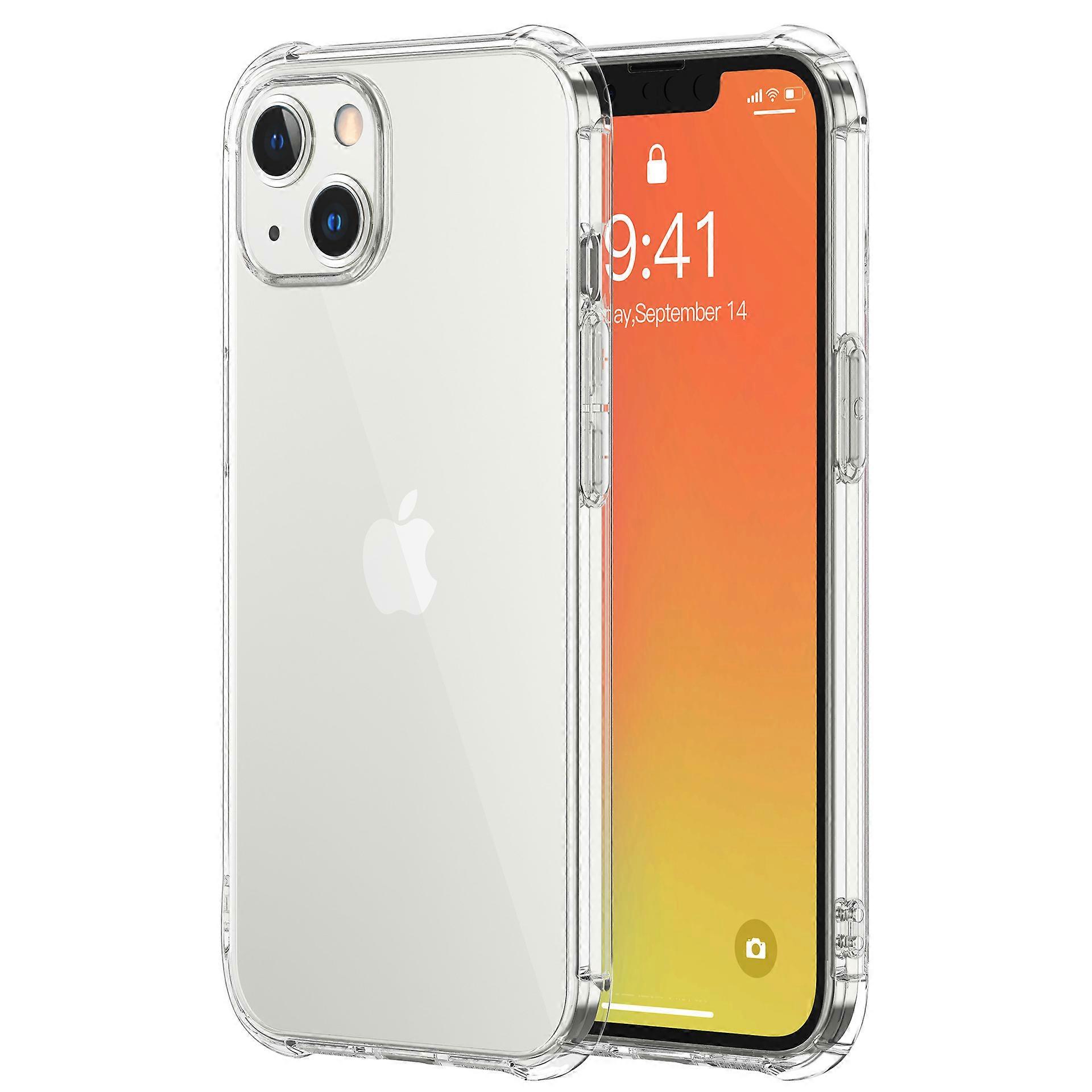 Suitable for iPhone 15 silicone shockproof case, super shockproof, transparent