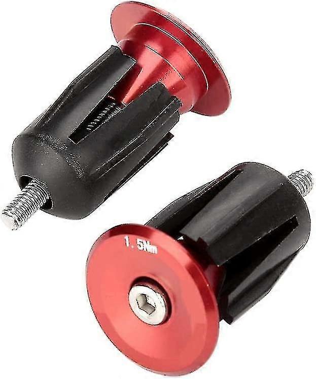 Handlebar End Cap, Aluminum Alloy Bike Handlebar Grip Bar End Plug Cap Parts For Most Road Bikes (1 Pair)