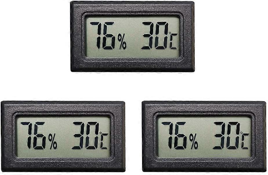 Mini Digital LCD Thermometer Hygrometer Temperature Humidity Tester (3PCS)