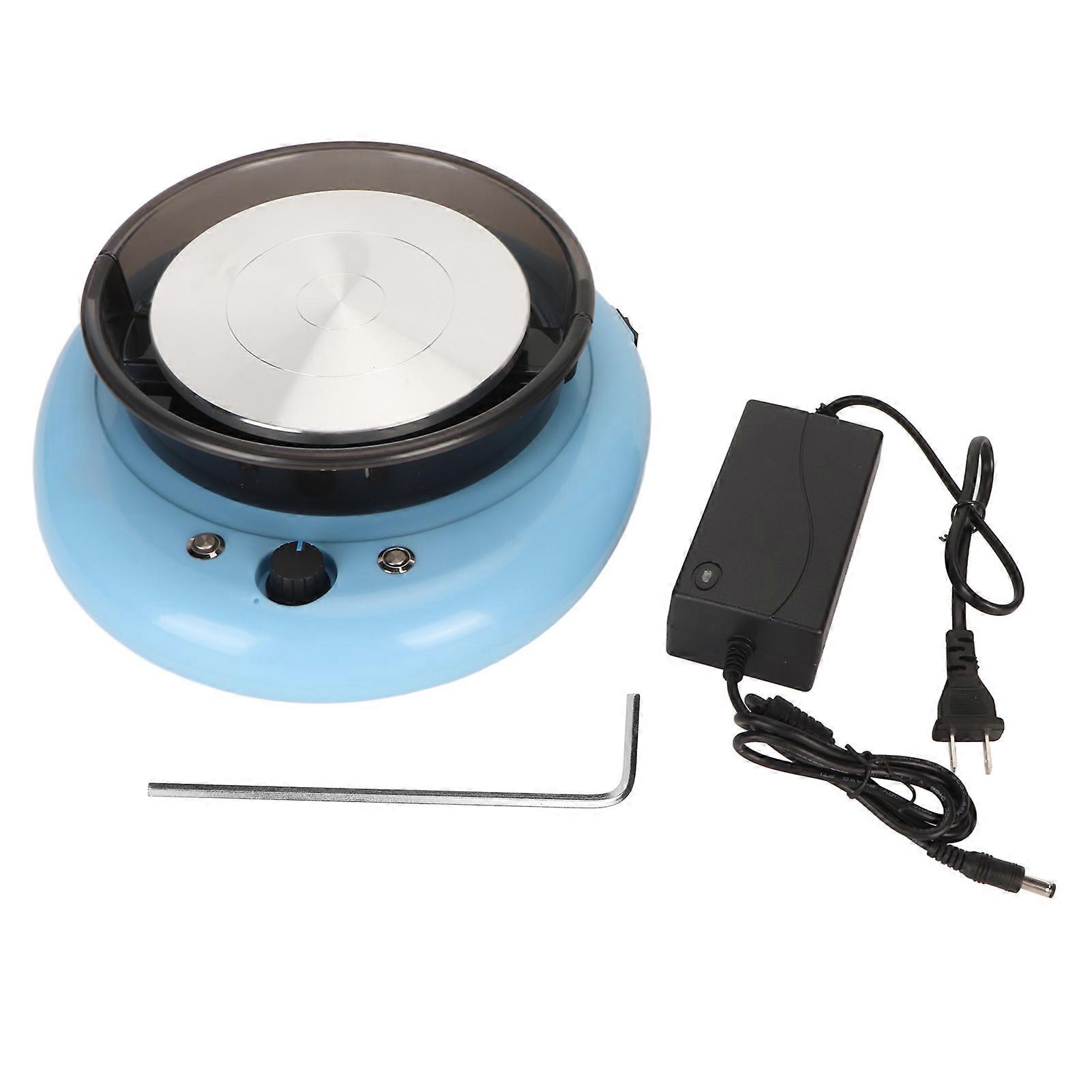 Mini Pottery Wheel Lavabo Staccabile Macchina Elettrica Di Argilla Per Bambini Principianti Blu 100?240V US Plug