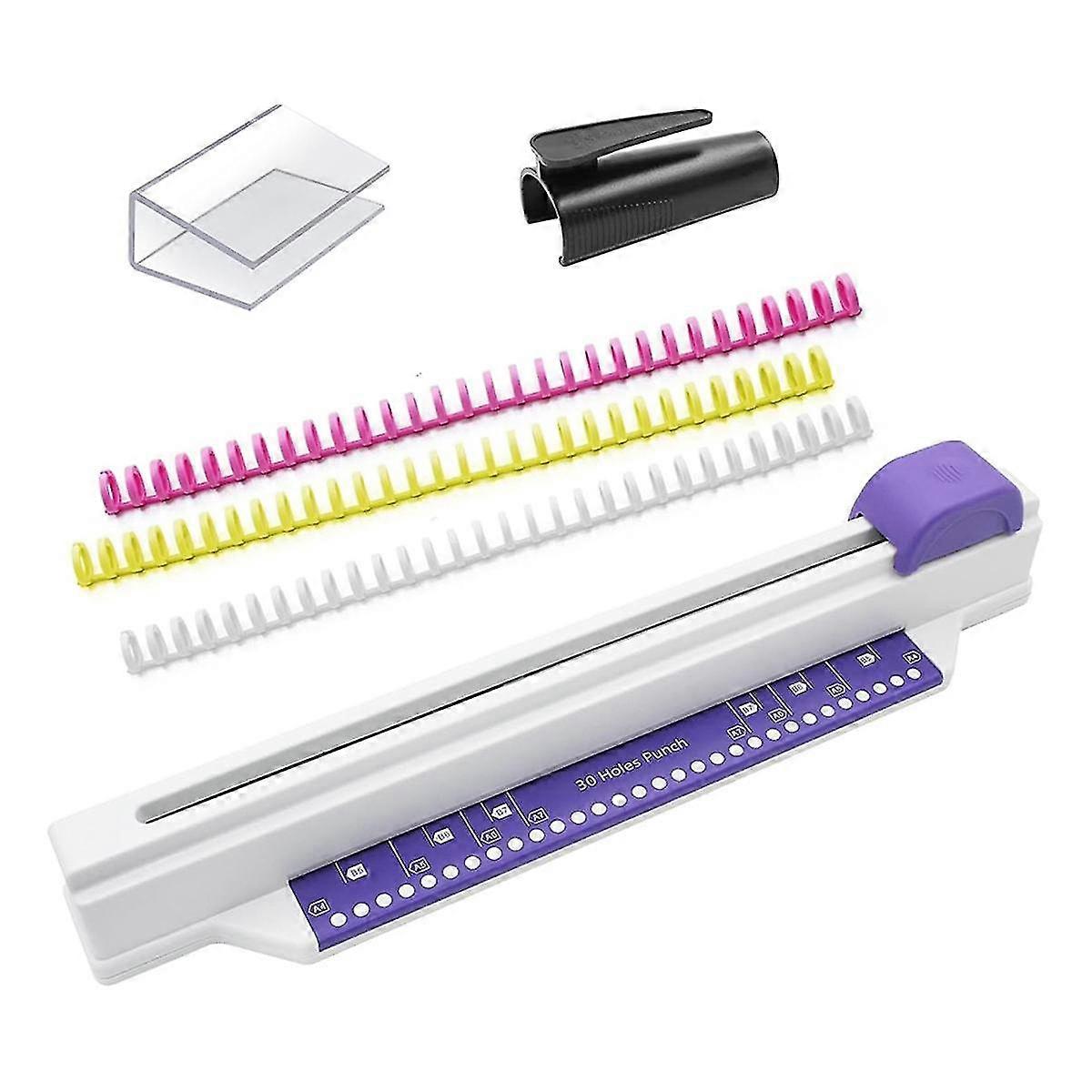 Hand Push Binding Machine, 30-gaats Book Binder Machine, home Desktop Binding Punch Voor A4 A5 A6 A7 B5-b7 Papier