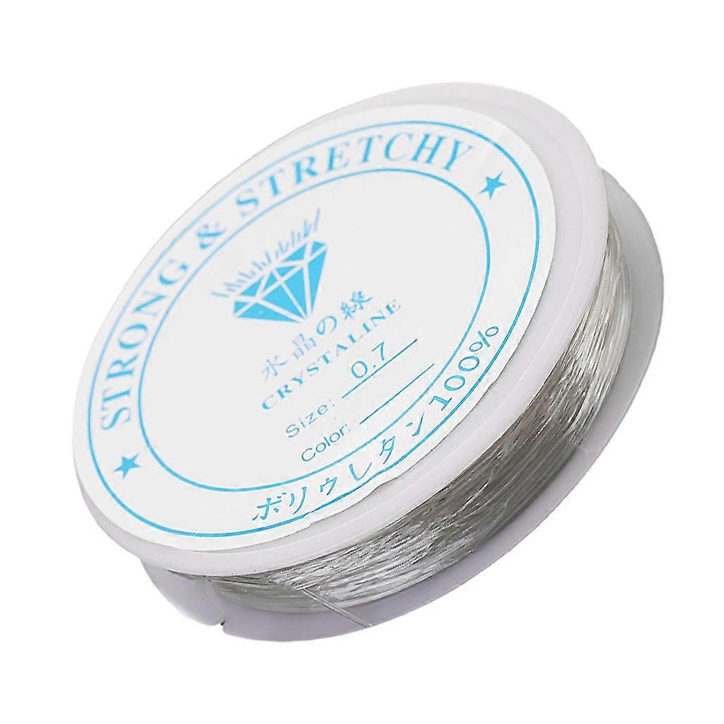 2x 10m Bracelet String Clear Craft Wire Stretch String Cord for Jewelry Making Beading Thread Elastic String Cord-6 Different Sizes