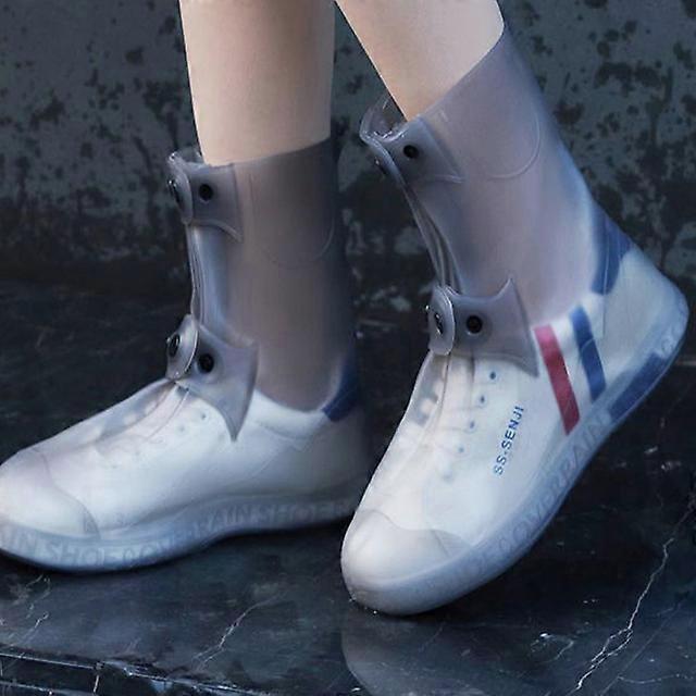 Bottes de pluie Couvre-chaussures imperméables Chaussures unisexes en silicone Protecteurs Couvre-chaussures antidérapants imperméables Bottes de pluie extérieures réutilisables
