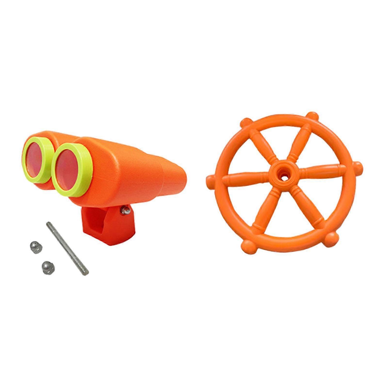 אביזרי מגרש משחקים לילדים הגה פיראטי לחצר האחורית של בית המשחקים ללא ידית