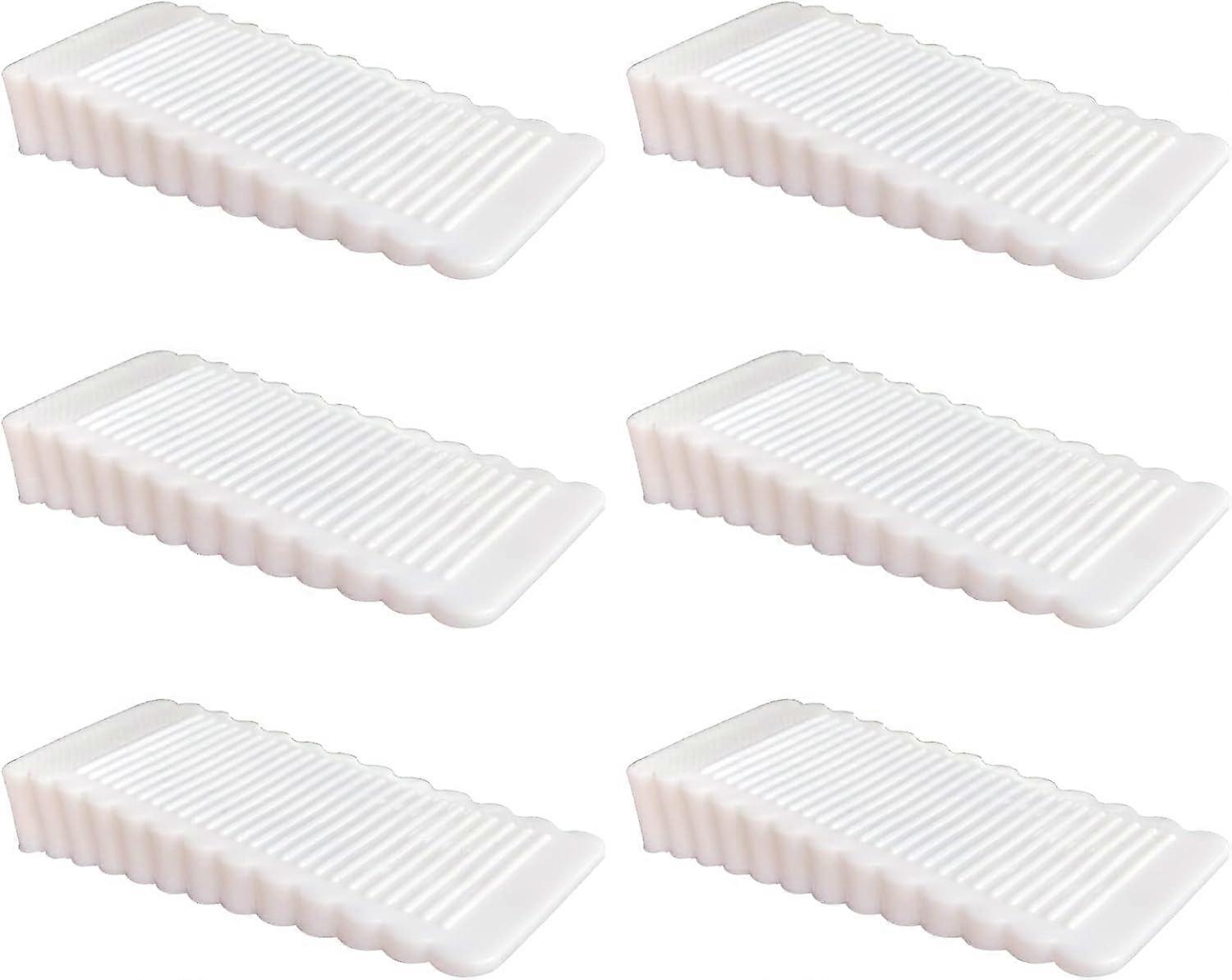 Aiyuego Pack de 4 butées de porte en caoutchouc Wedge mince et petit bouchon antidérapant Discret lo