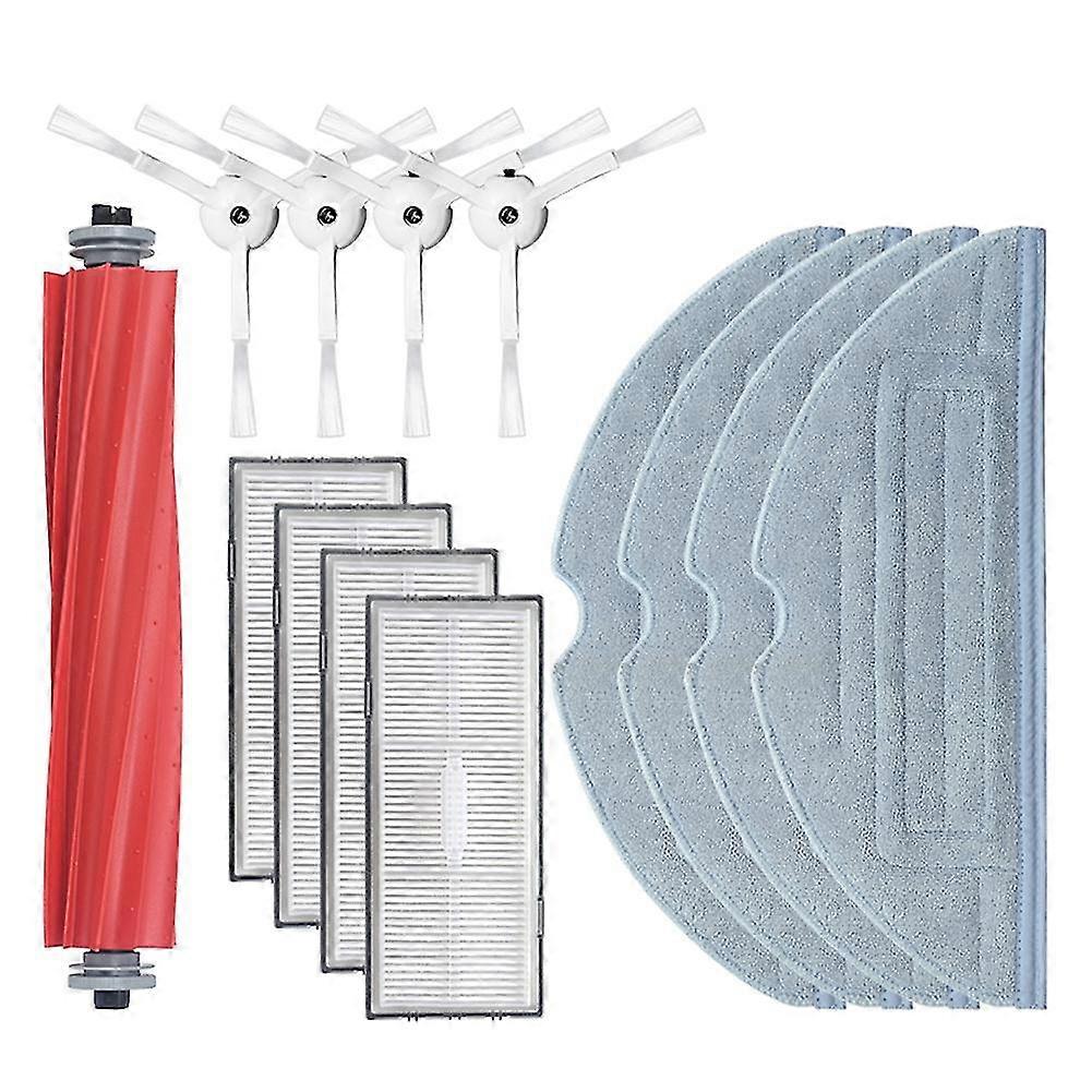 13pcs Main Side Brush Mop Cloth Filter For Roborock G10s/g10s Pro