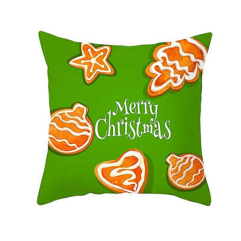 Christmas Theme Christmas Tree Decoration Printing Pattern Cushion Cover Home Living Room Sofa Decor