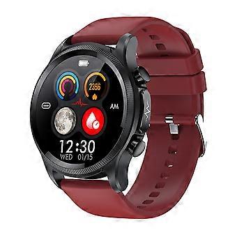1,39-Zoll-Smartwatch, Körpertemperatur, Herzfrequenz, EKG, Multisportmodus, Gesundheit, Smart-Armband, Sportuhr, rotes Band