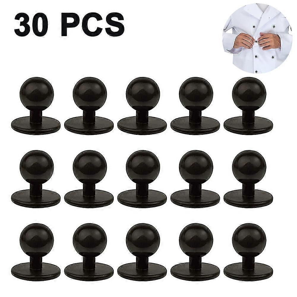 30 Stück Chef's Jacket Buttons Plastikknöpfe Ball Buttons