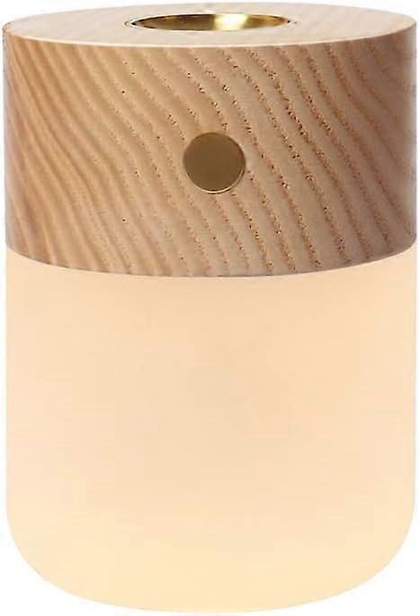 2-piece set Portable Diffuser Essential Oil Diffusers,Wood Aromatherapy Diffuser with Warm Light,Battery Operated Diffuser for Essential Oils for Home