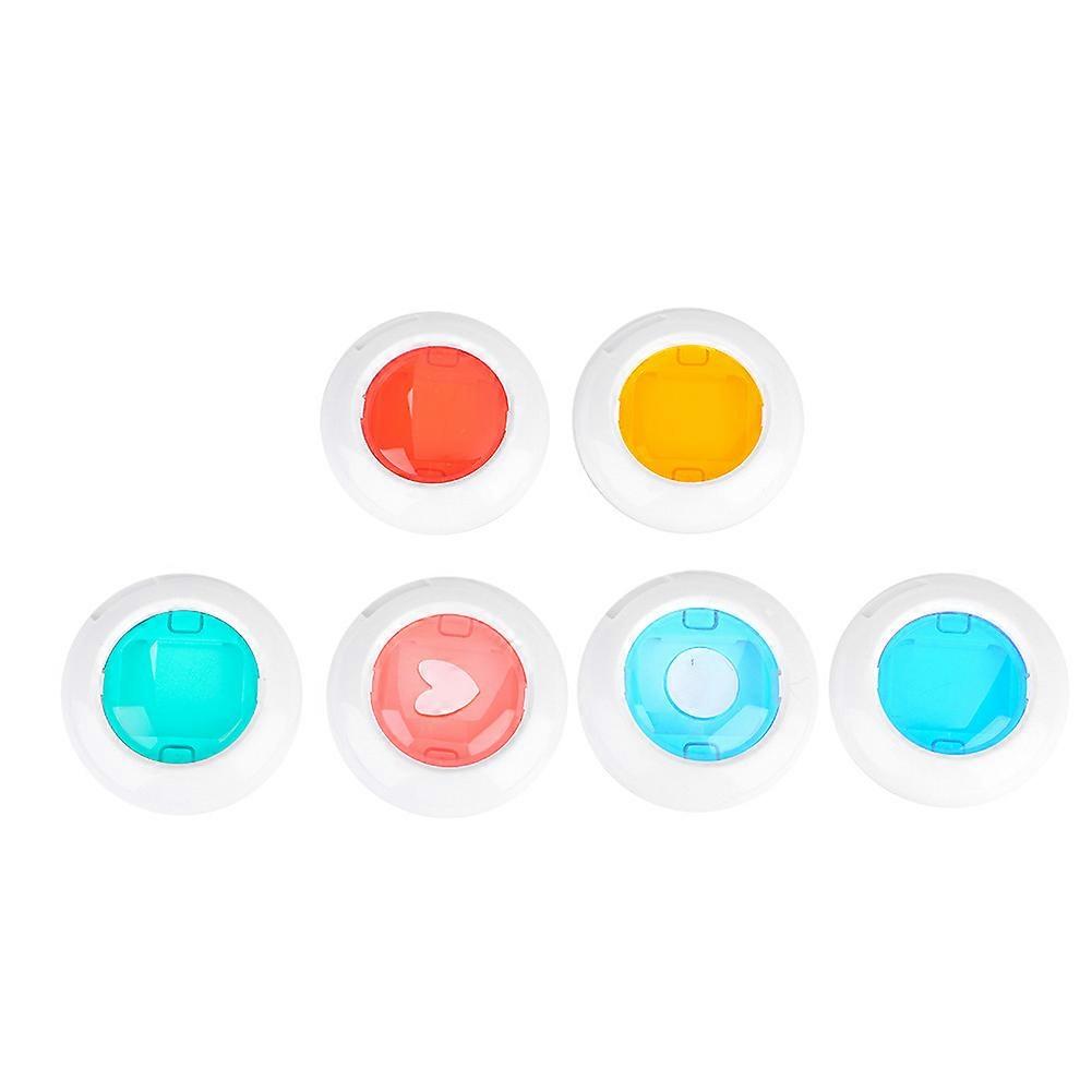 4/6Colors Instant Camera Flashlight Flash Filters Set for Fujifilm Instax Mini 7s8/8+/9 4.5cm