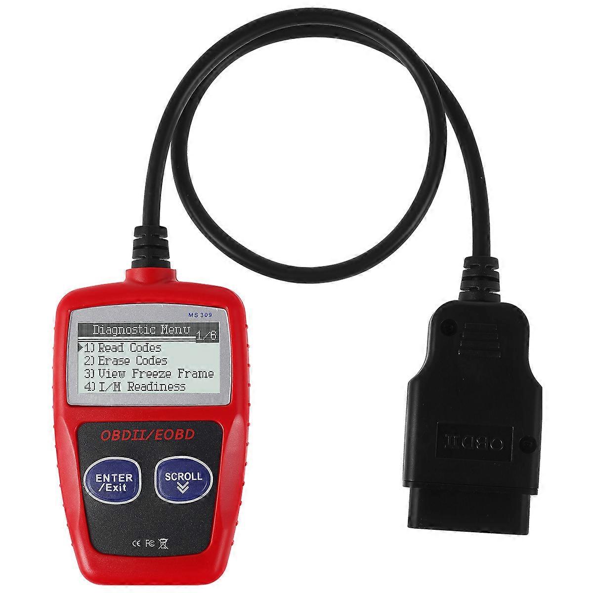 Car Fault Code Reader I/M Readiness Accurate Engine Diagnostic Scanner OBD2 Scanner Read And Erase Fault Code View Freeze Data CAN Diagnostic Tool