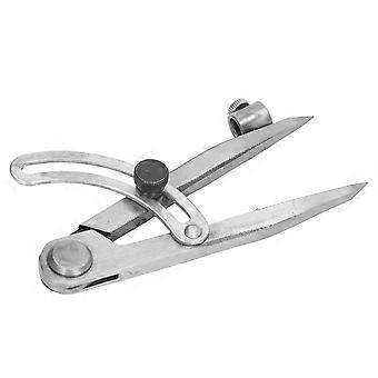 Compass Scriber Locking Wing Divider Tool för träbearbetning och metallritning cirklar med pennhållare 125mm