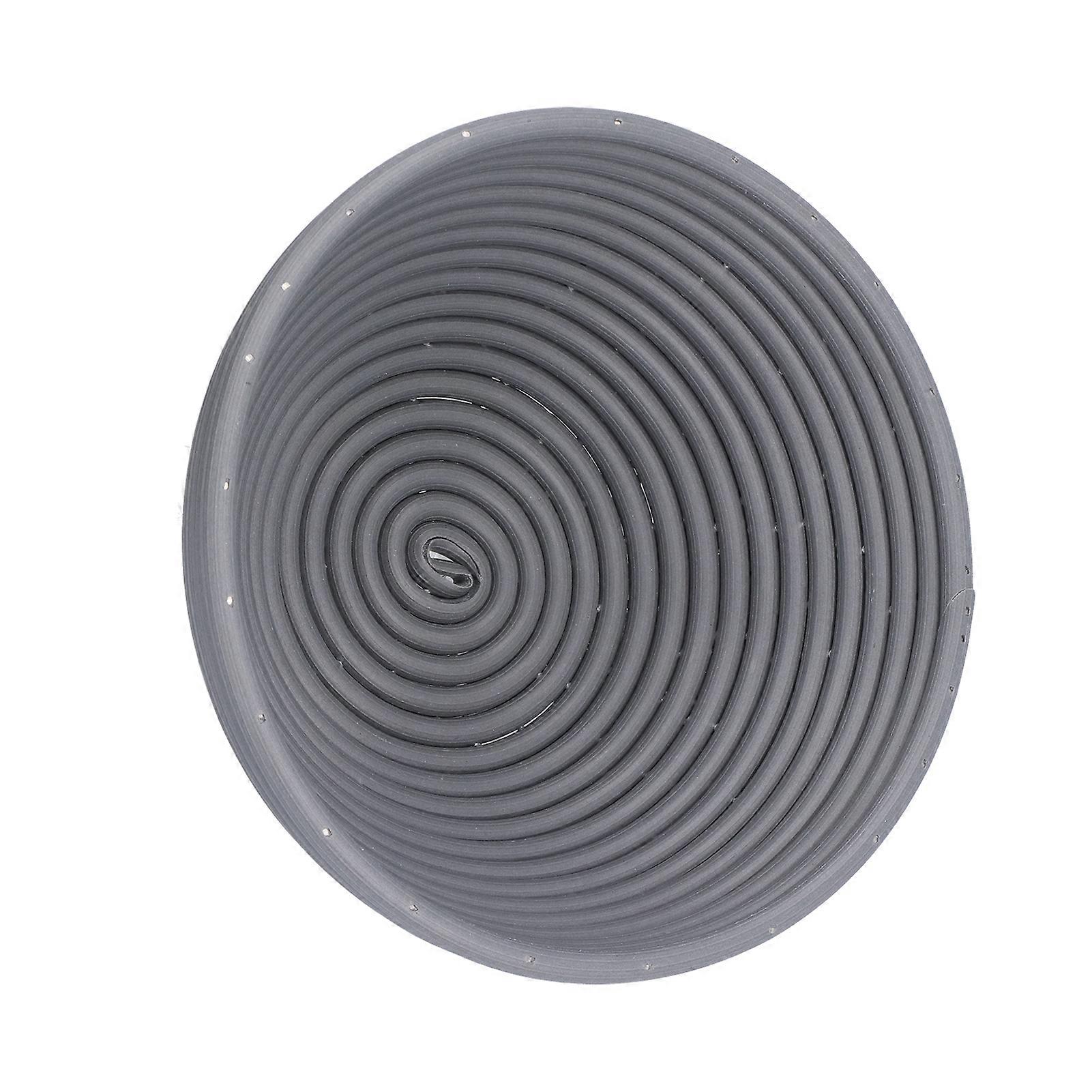 Round Dark Gray Washable Bread Fermentation Basket 20x8cm for Home Kitchen Bakery
