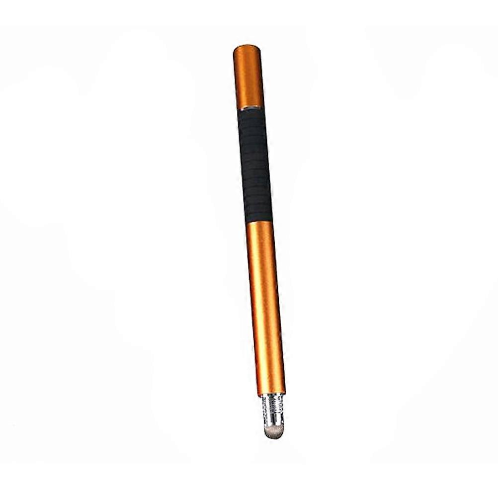 Universal 2 in 1 Disc and Fiber Tip Capacitive Stylus Touch Screen Pen for All Touch Screen Devices Tablets & Cell Phones (Gold)