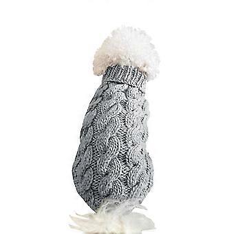 Dog Sweater Turtleneck Knitted Puppy Sweatshirt Warm Dog Sweaters Stretch Winter Dog Sweater