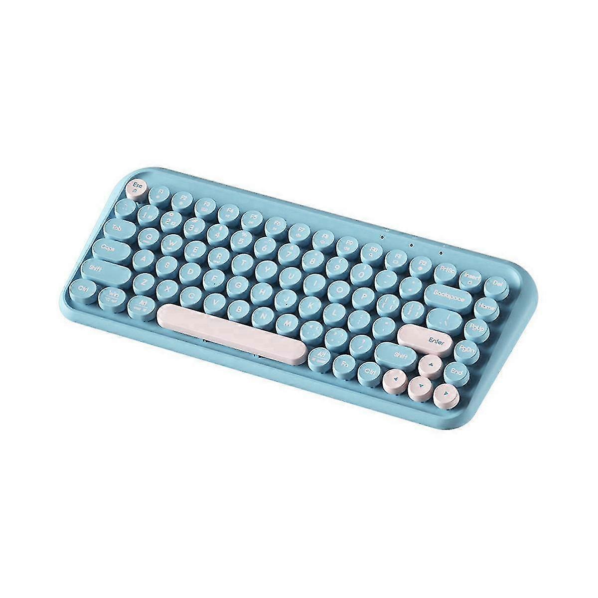 2.4g Wireless Bluetooth Keyboard Dual Mode Keyboard Support Tablet Android Phone Laptop Desktop Gift For Girl Blue
