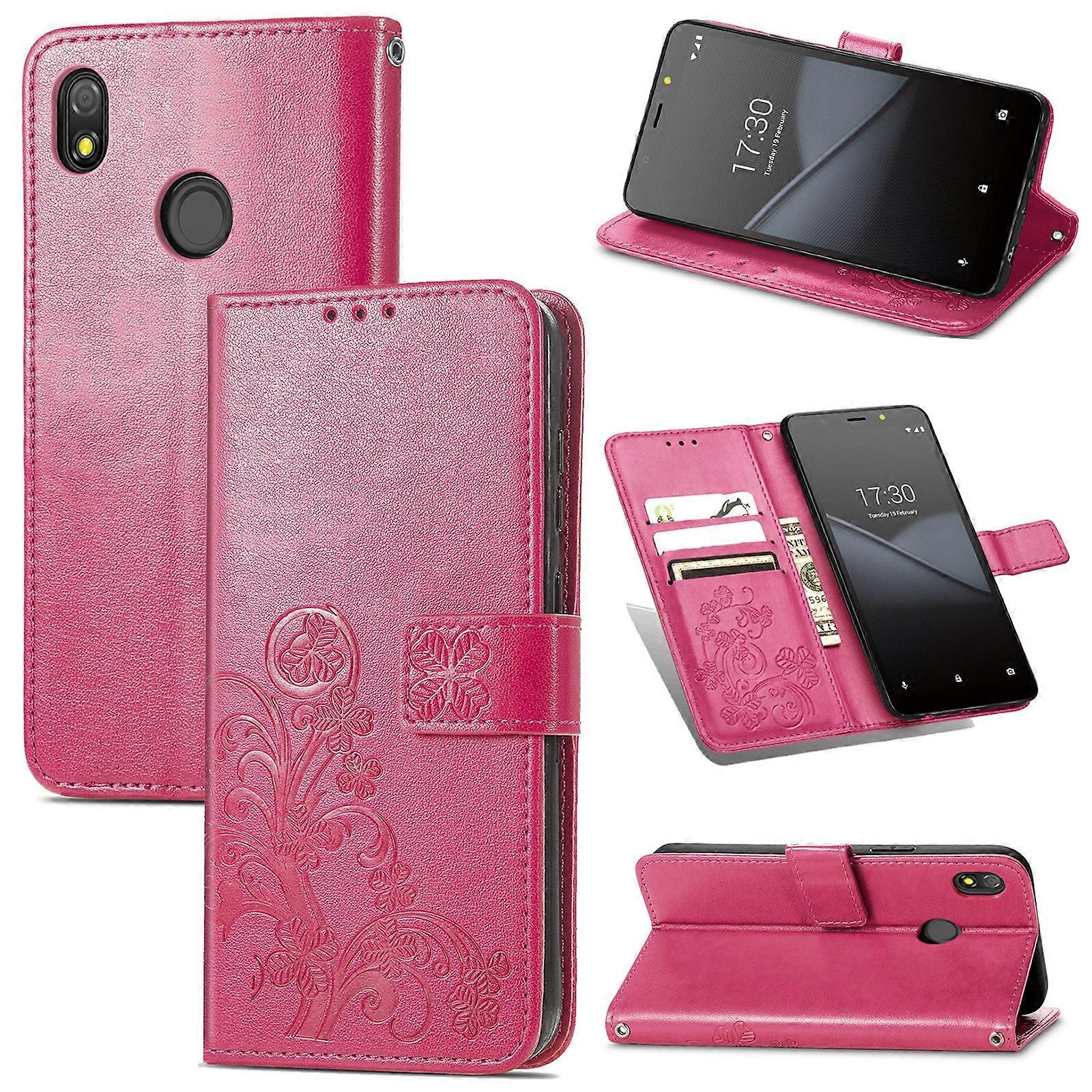 Four-leaf Clover Mobile Phone Case Card Slot & Wallet For Tecno Pop 3