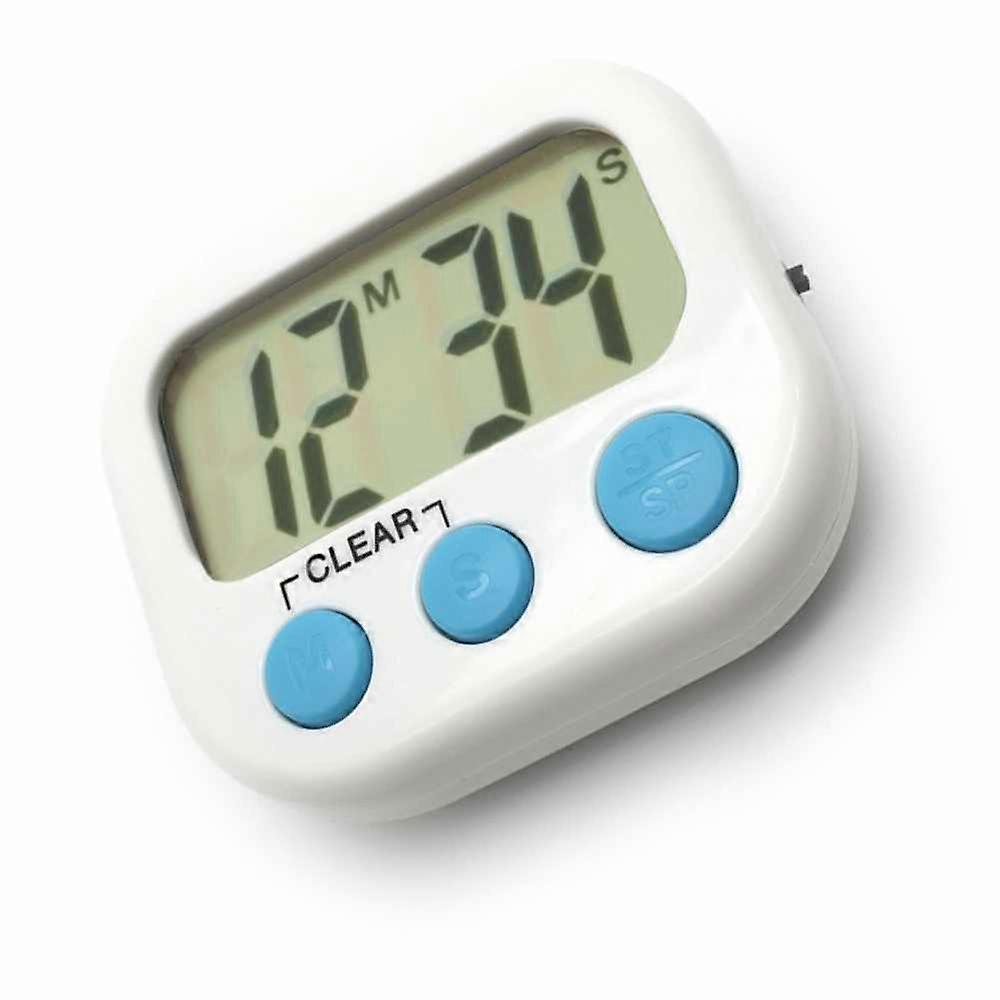 3 Pack Digital Kitchen Timer Magnetic Back Big LCD Display Loud Alarm Minute Second Count Up Countdown With ON/OFF Switch For Kitchen, Homework, Exerc