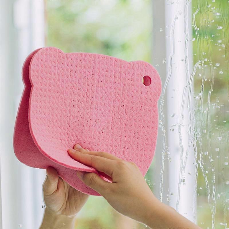 Wood Pulp Cotton Cleaning Rag Color Random