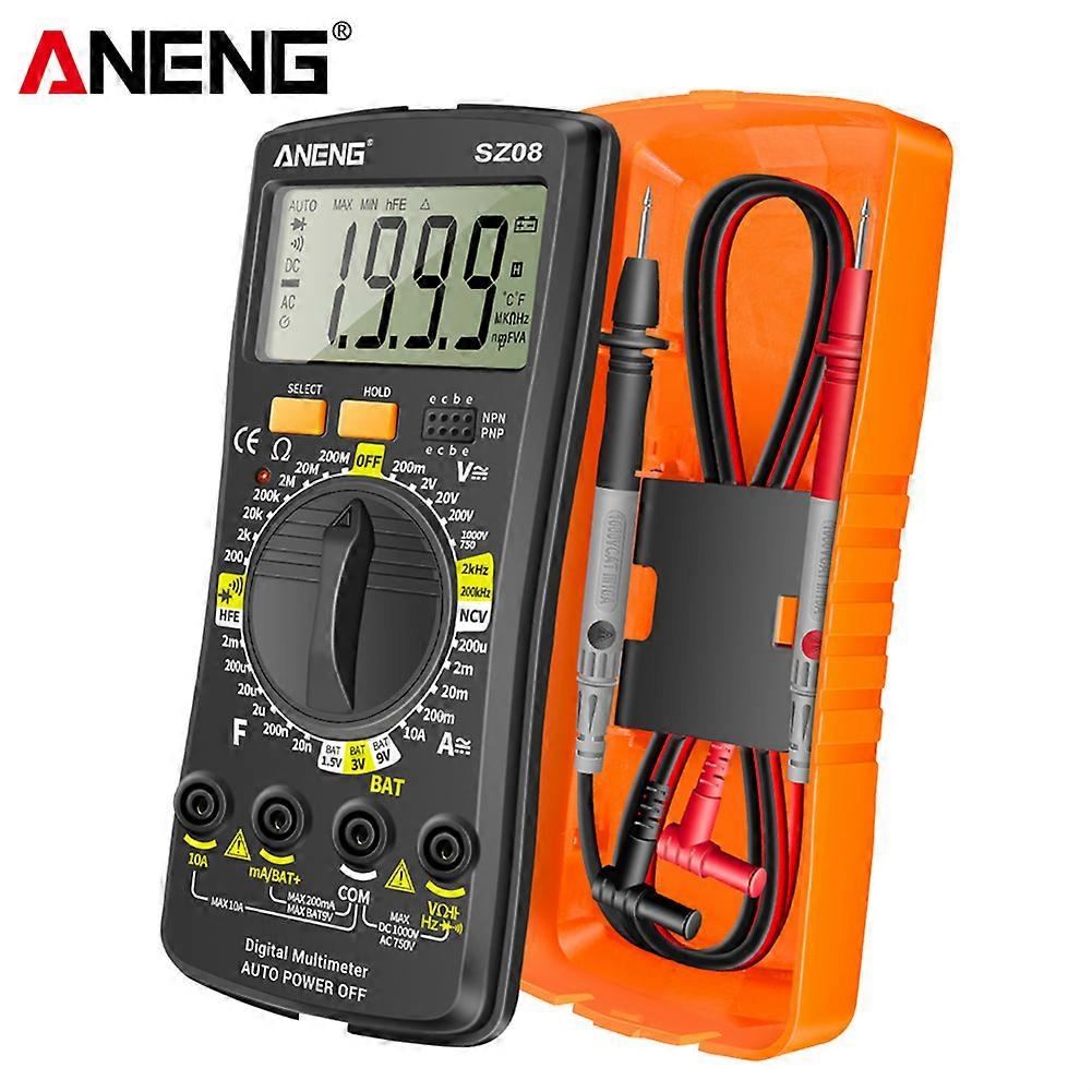 ANENG SZ08 Digital True RMS Professional Multimeter AC/DC Current Tester hFE Ohm Capacitor Voltage Meter Detector Tool