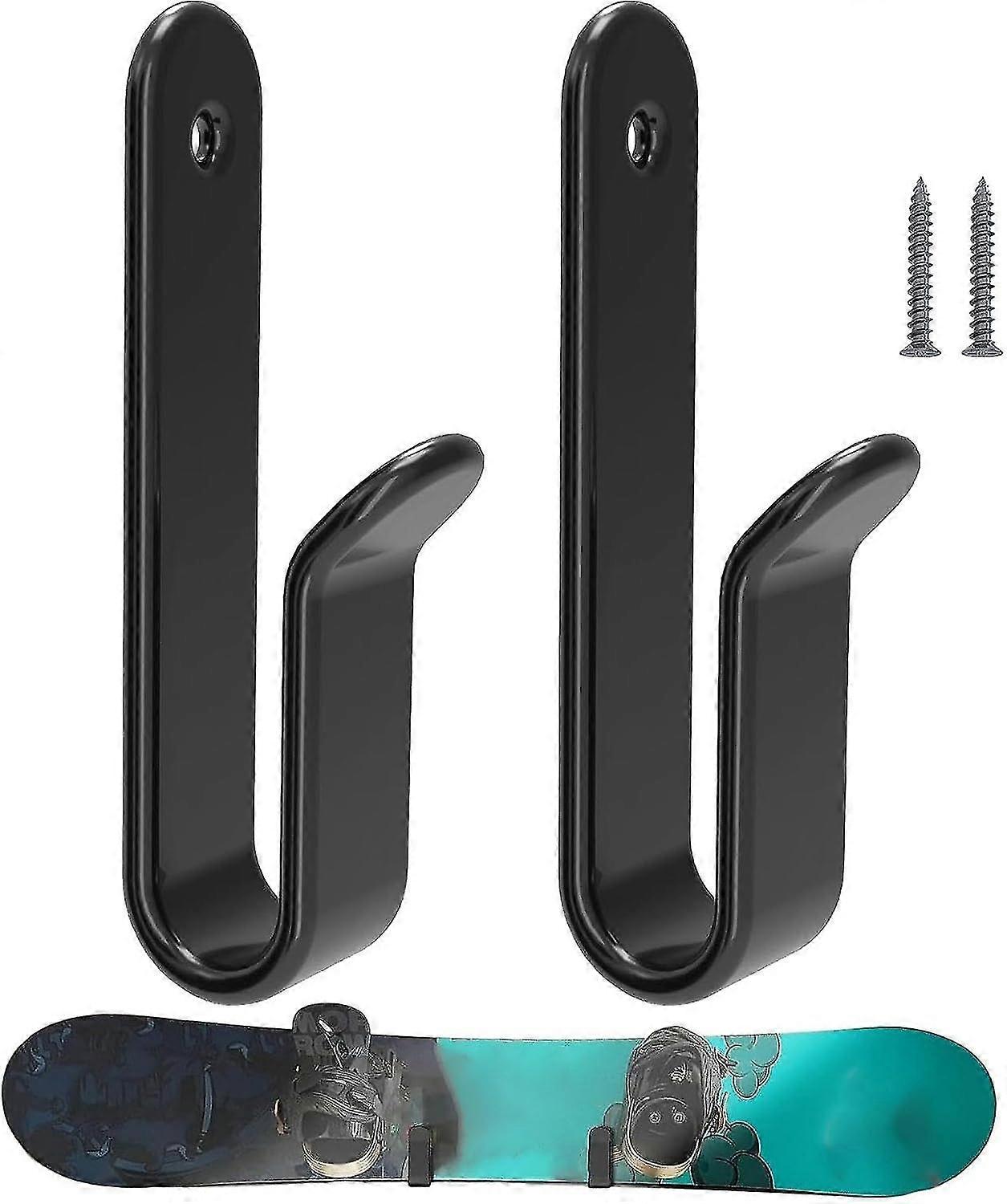 Snowboard Wall Rack Hanger, Wall Rack Surfboard Display Storage Hanger, Horizontal Snow Board Display For Wakeboards, Kiteboards, Skateboards