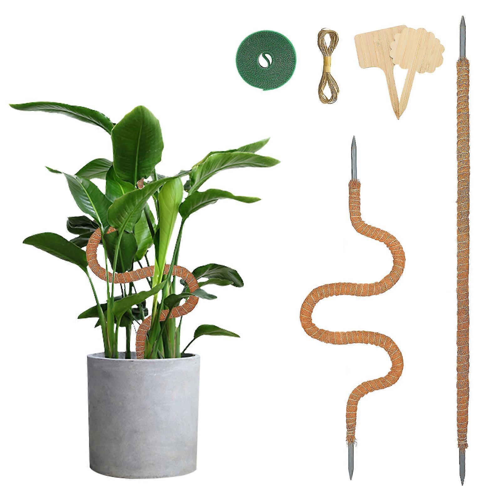 Coco Coir Pole NATURAL MATERIAL Coco-nut Fiber Bendable Brown For Potted Plants High-quality Plant Poles