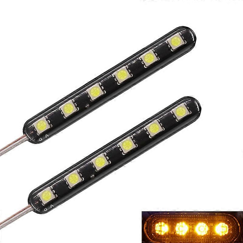 6 LED Flash Strobe Emergency Warning Light for Car Auto Truck SUV Motorcycle Tail Light Side Strobe Warning Flashing Light 12V