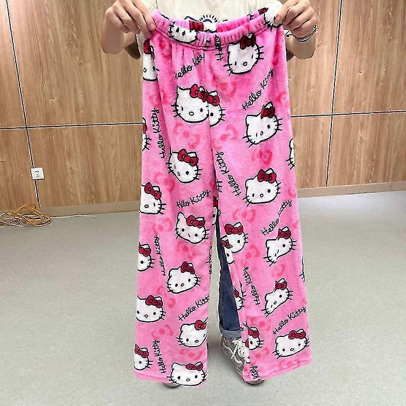 Sanrio Hello Kitty Valentines / Christmas / Holiday Sleepwear Pajama Pants Red L
