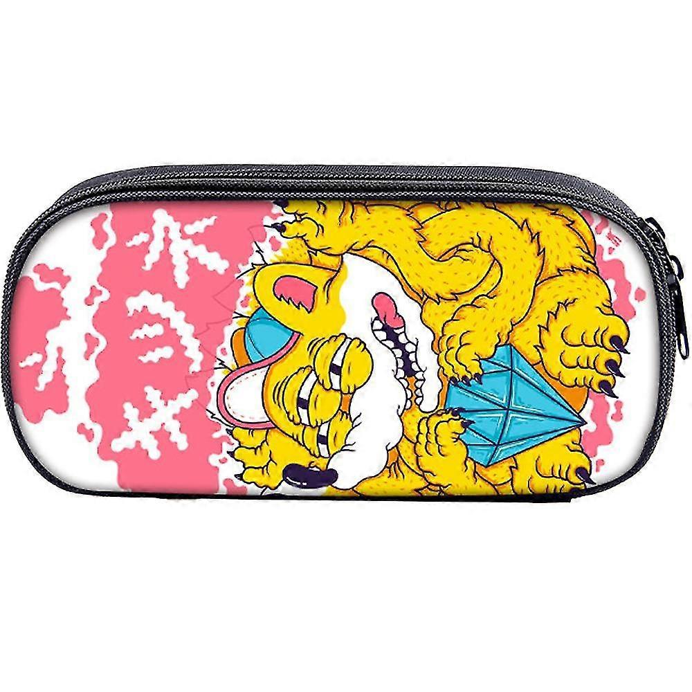 Pencil Pouch, Large Capacity, Sturdy Pen Organizer, Wide Opening With Secure Zipper Closure