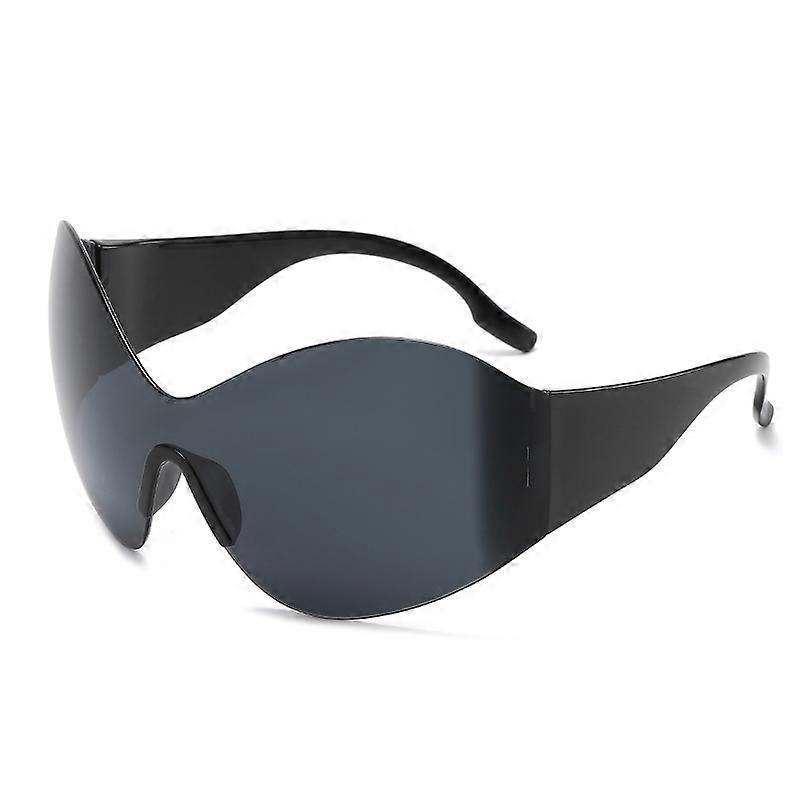 Oversized Butterfly-Frame Rimless Sunglasses For Adult 2000'S Steampunk Wrap Around Sun Glasses Shades Sunglasses Adults 2023