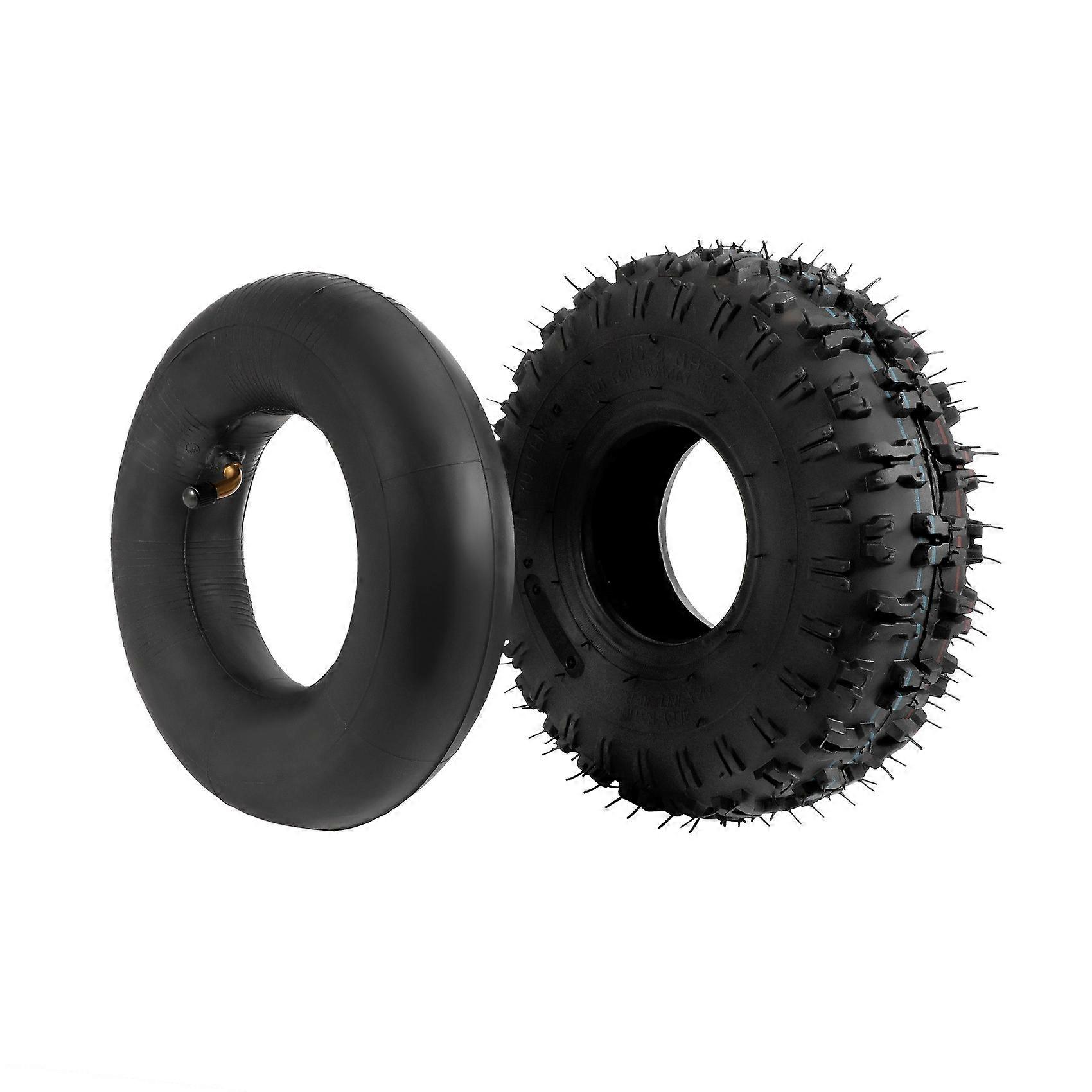 4.10-4 410-4 4.10/3.50-4 Inner Tube + Tire for Garden Rototiller Snow Blower Mowers Hand Truck Whee