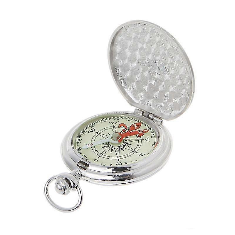 Pocket Watch Flip Compass Portable Hiking Navigation Compass Luminous In The Dark Navigation Car Compass Keychain
