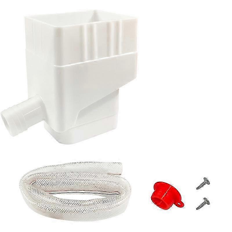 Rainwater Collection Downspout Diverter Rainwater Collection System Yard Gutter Drain White
